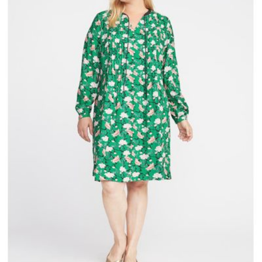 Old Navy Pintuck Swing Dress